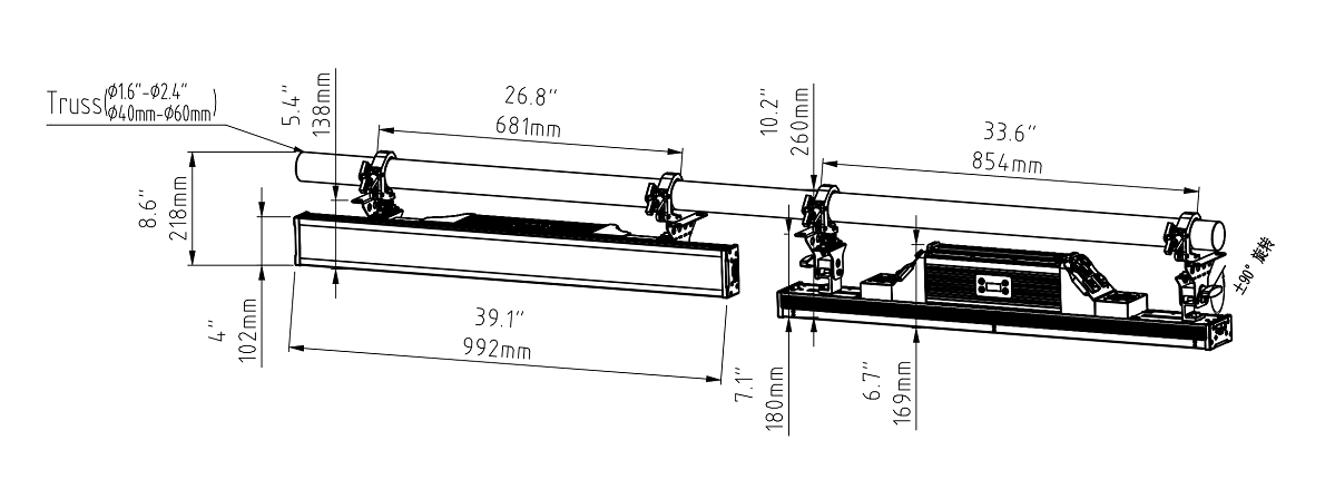 990730210031 FINE 800C STROBE PRO IP Dimension drawing2024-9-2_00 990730210031 FINE 800C STROBE PRO IP Dimension drawing2024-9-2_00